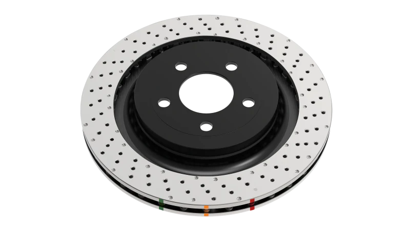 DBA 96-08 Mitsubishi Lancer Evo (IV-IX) Rear 4000 Series Drilled Wavey Rotor - Image 3