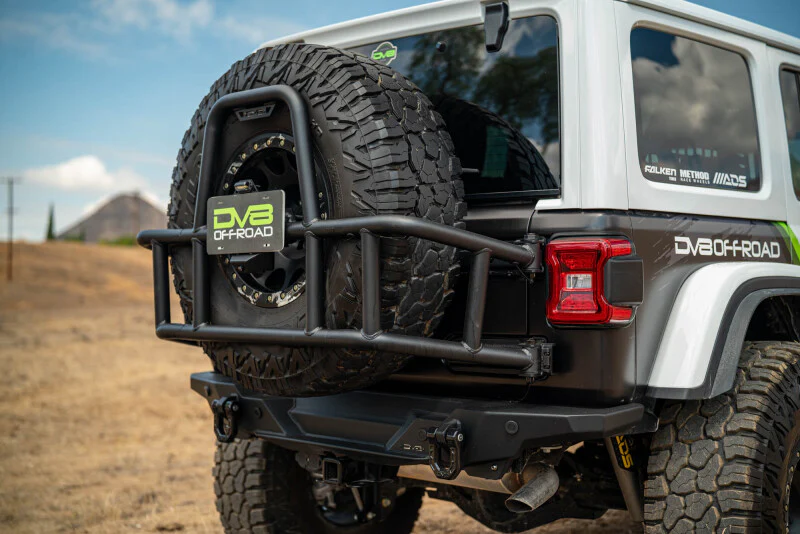 DV8 18-25 Jeep Wrangler JL Body Mounted Tire Carrier - Image 2