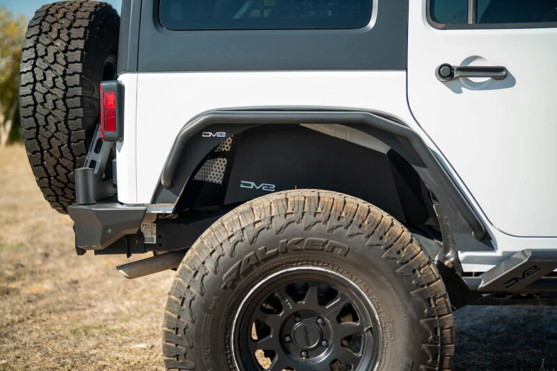 DV8 Offroad 07-18 Jeep Wrangler JK Rear Inner Fender - Satin Black - Image 11