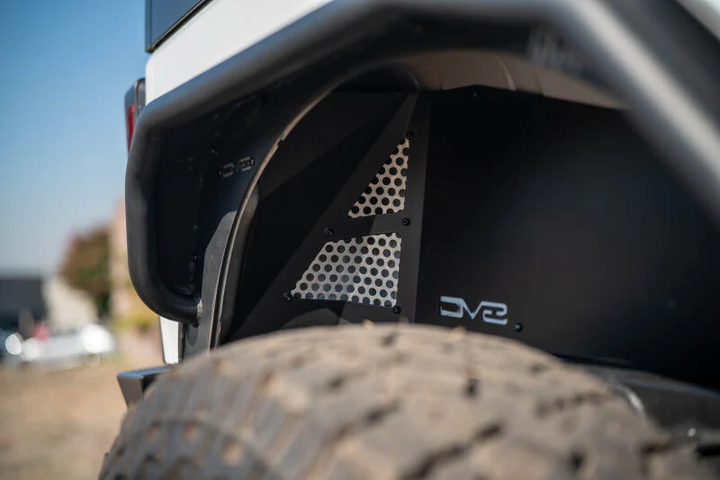 DV8 Offroad 07-18 Jeep Wrangler JK Rear Inner Fender - Satin Black - Image 12