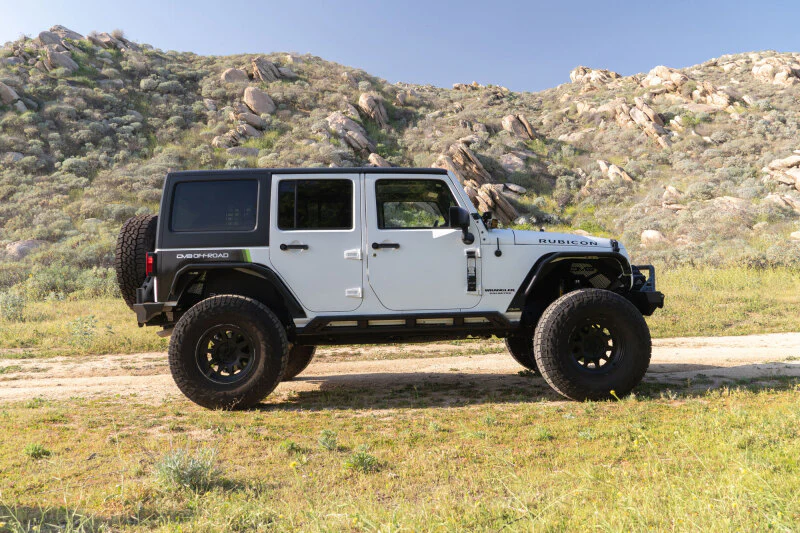 DV8 Offroad 2007-2018 Jeep Wrangler JK 4-Door Rock Sliders - Image 4