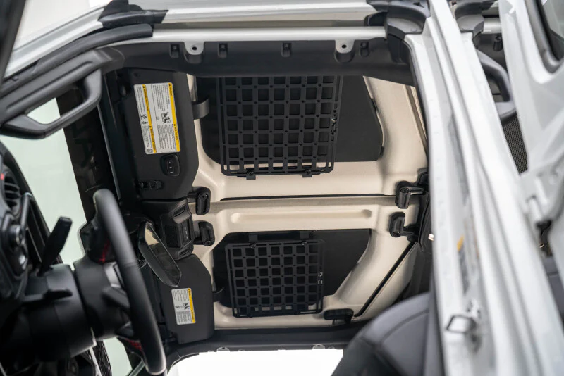 DV8 Offroad 2018-2025 Jeep Wrangler JL Roof Mount for 15In x 12In Molle Panel - Image 9