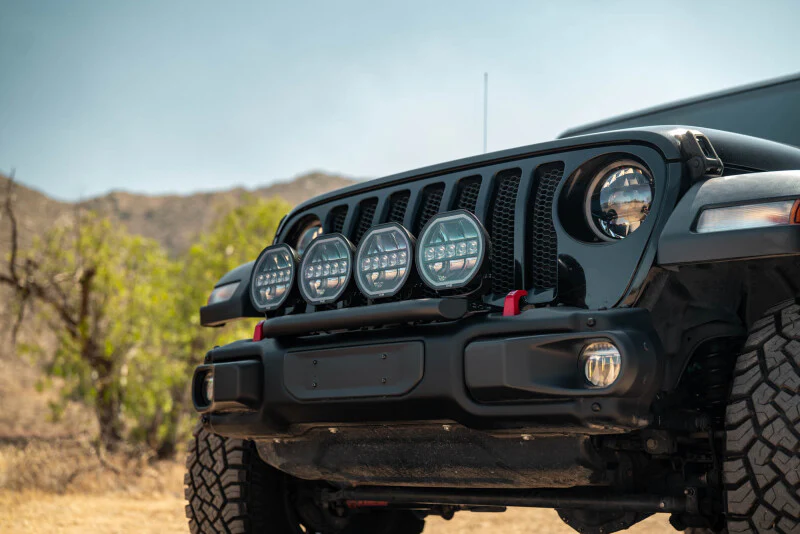 DV8 Offroad 2018-2025 Wrangler JL Push Bar for Mopar Rubicon Steel Bumper - Image 4