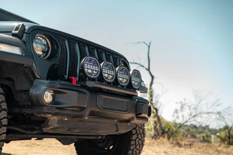 DV8 Offroad 2018-2025 Wrangler JL Push Bar for Mopar Rubicon Steel Bumper - Image 5