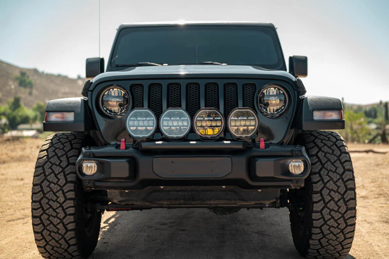 DV8 Offroad 2018-2025 Wrangler JL Push Bar for Mopar Rubicon Steel Bumper - Image 8