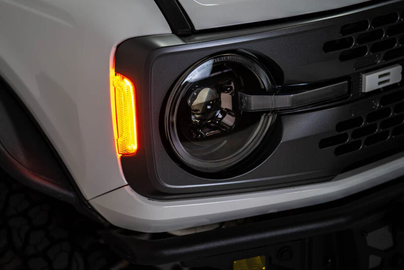 DV8 Offroad 2021-2025 Ford Bronco Black Headlights - Image 5
