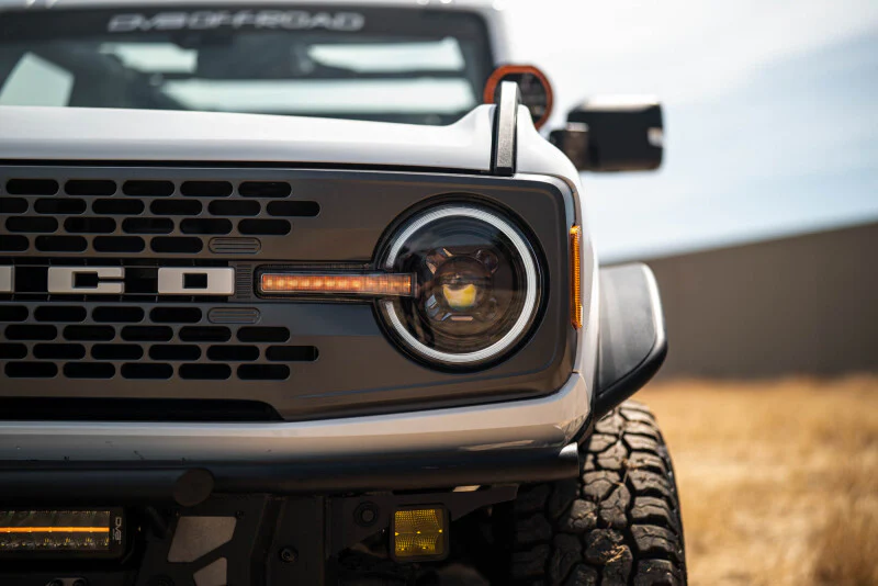 DV8 Offroad 2021-2025 Ford Bronco Black Headlights - Image 6