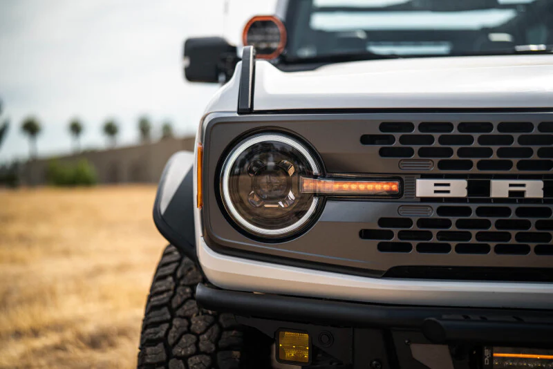 DV8 Offroad 2021-2025 Ford Bronco Black Headlights - Image 9