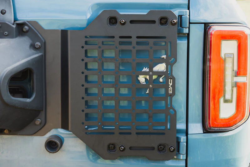 DV8 Offroad 2021-2025 Ford Bronco Tailgate Reinforcement Molle Panel - Image 4