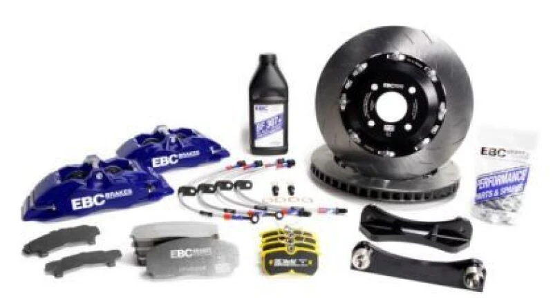 EBC Racing 00-03 BMW M5 (E39) Blue Apollo-6 Calipers 350mm Rotors Front Big Brake Kit