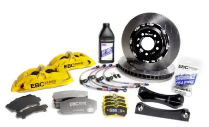 EBC Racing 08-16 Mitsubishi Lancer Evo 10 2.0T Yellow Apollo-6 355mm Rotors Front Big Brake Kit