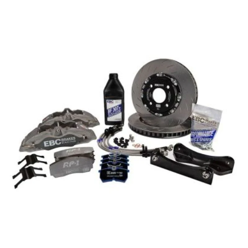 EBC Racing 23-24 Nissan Z (Z34) Performance 3.0TT Anodized Apollo-6 355mm Rotors Front Big Brake Kit