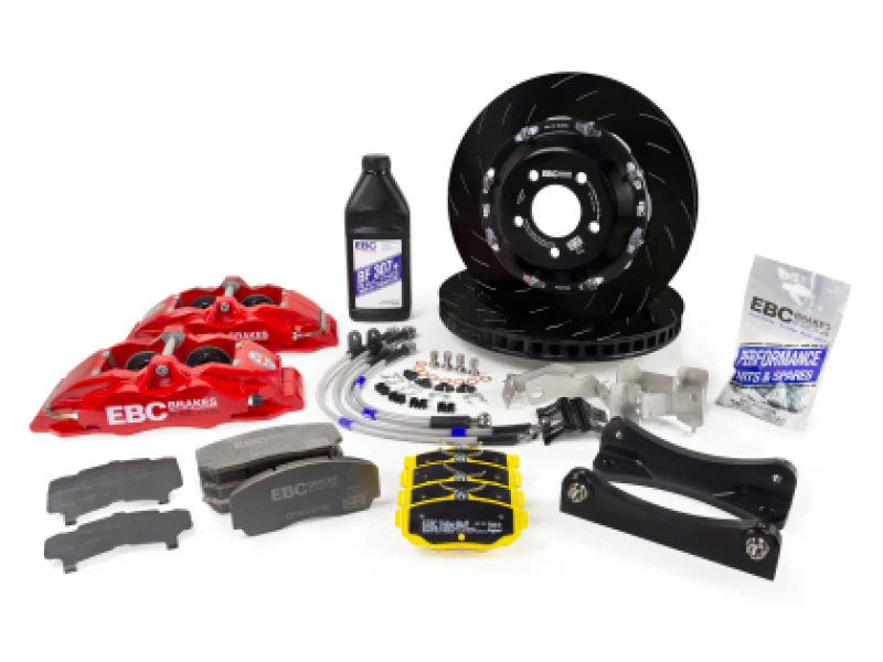 EBC Racing 93-02 Toyota Supra 3.0TT Red Apollo-6 Calipers 355mm Rotors Front Big Brake Kit