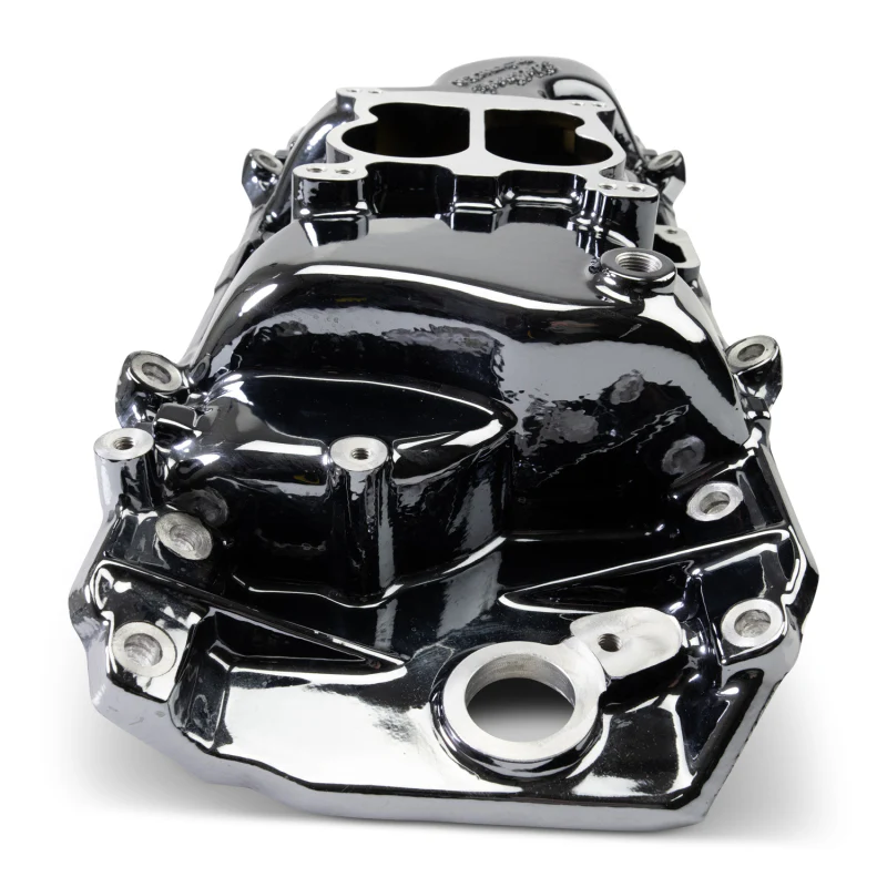 Edelbrock 65-90 BB Chevy Oval Port Heads Performer 2-O Manifold - Black Plasma - Image 7