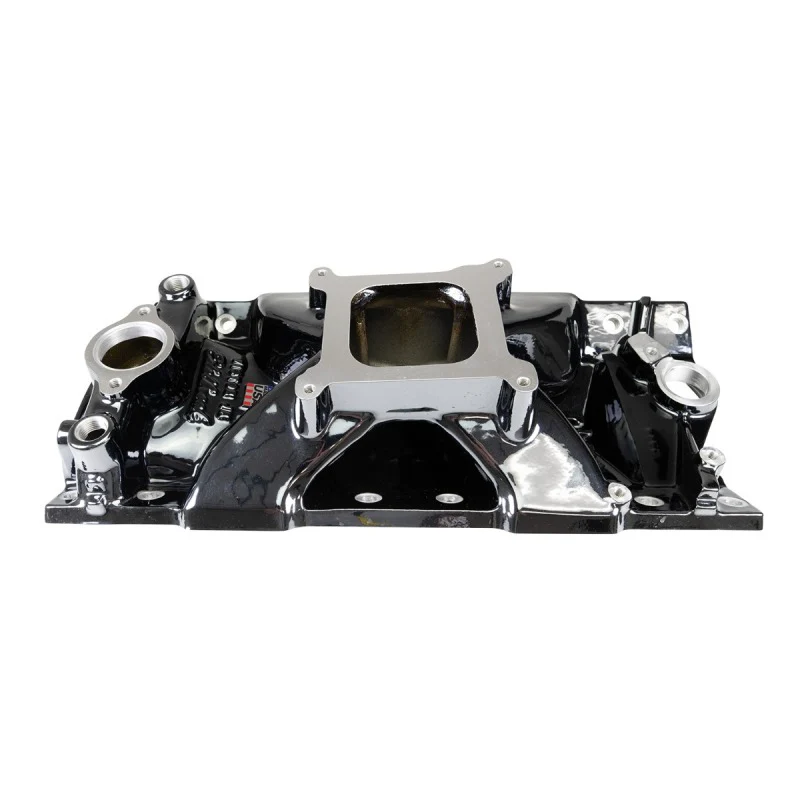 Edelbrock Chevy SB Victor Jr. 23 Degree Black Plasma Intake Manifold - Image 5