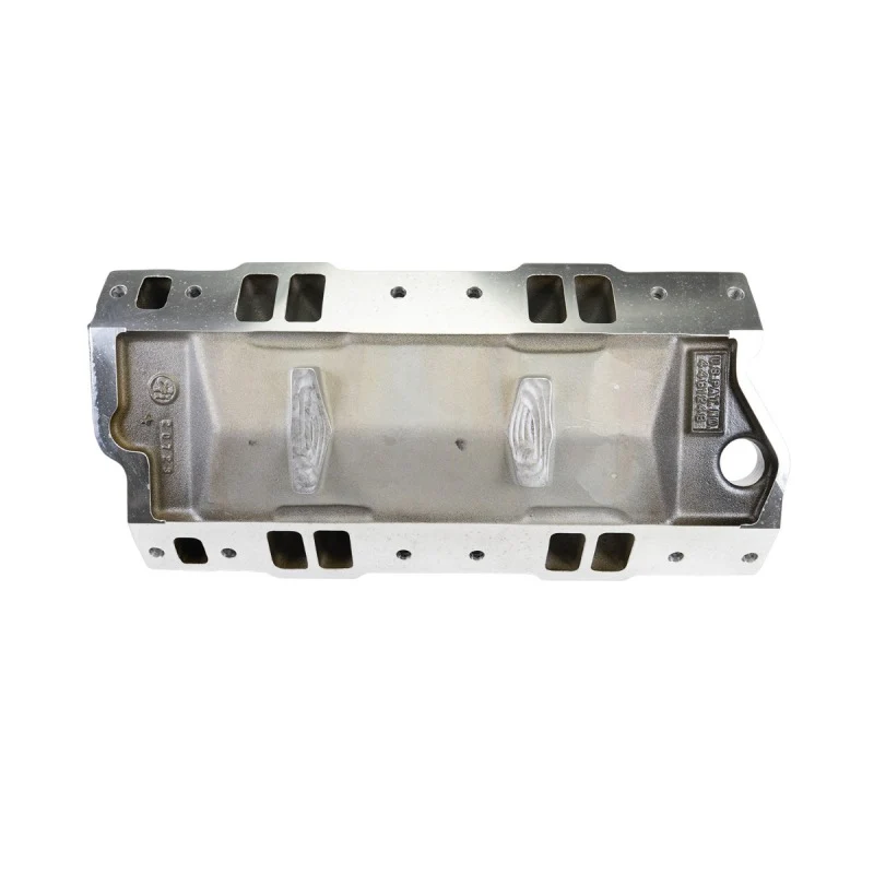 Edelbrock Chevy SB Victor Jr. 23 Degree Black Plasma Intake Manifold - Image 6