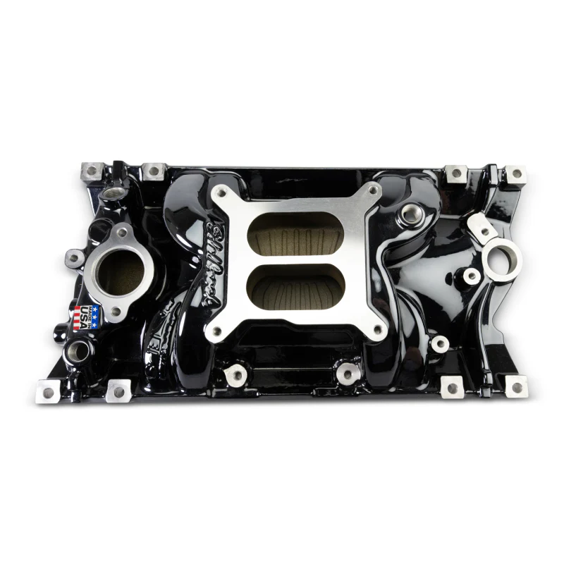 Edelbrock Chevy Vortec SB Performance EPS Manifold - Black Plasma Finish - Image 3