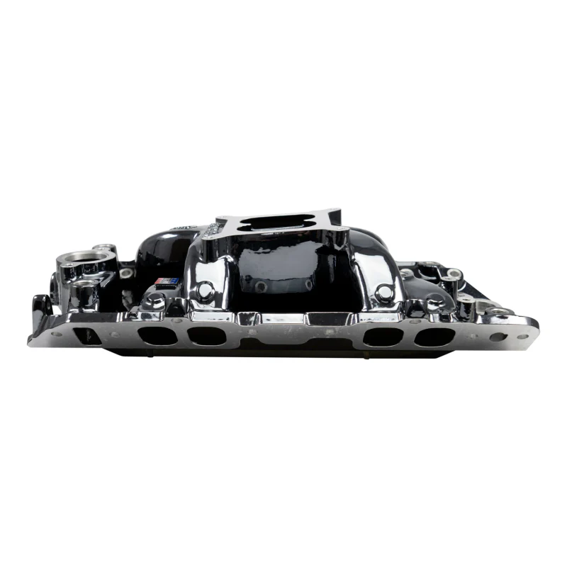 Edelbrock RPM Air-Gap Intake Manifold for Big-Block Chevy Oval Port - Black Plasma Finish - Image 6