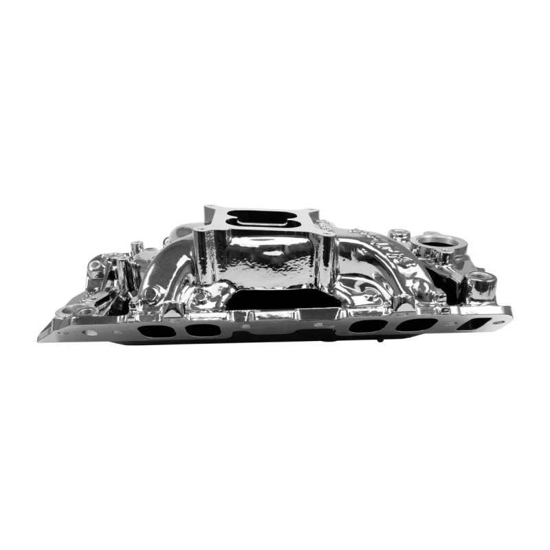 Edelbrock RPM Air-Gap Intake Manifold for Big-Block Chevy Oval Port - Chrome Plasma Finish - Image 3