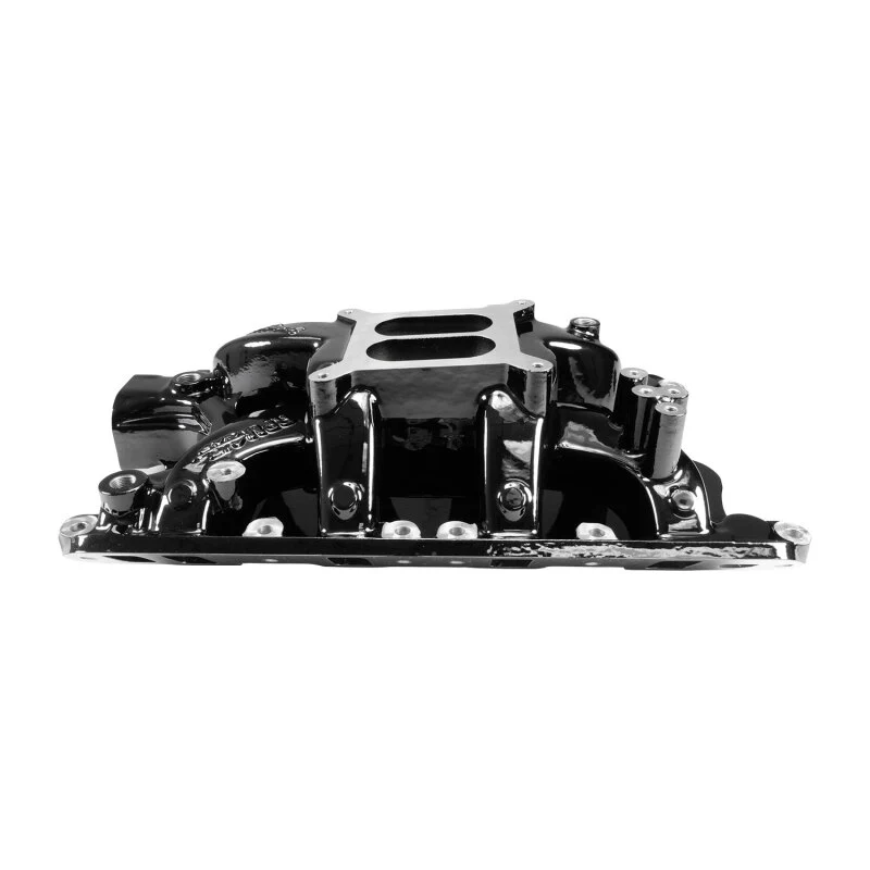 Edelbrock RPM Air-Gap Small Block Ford 351W Intake Manifold - Black Plasma Finish - Image 4