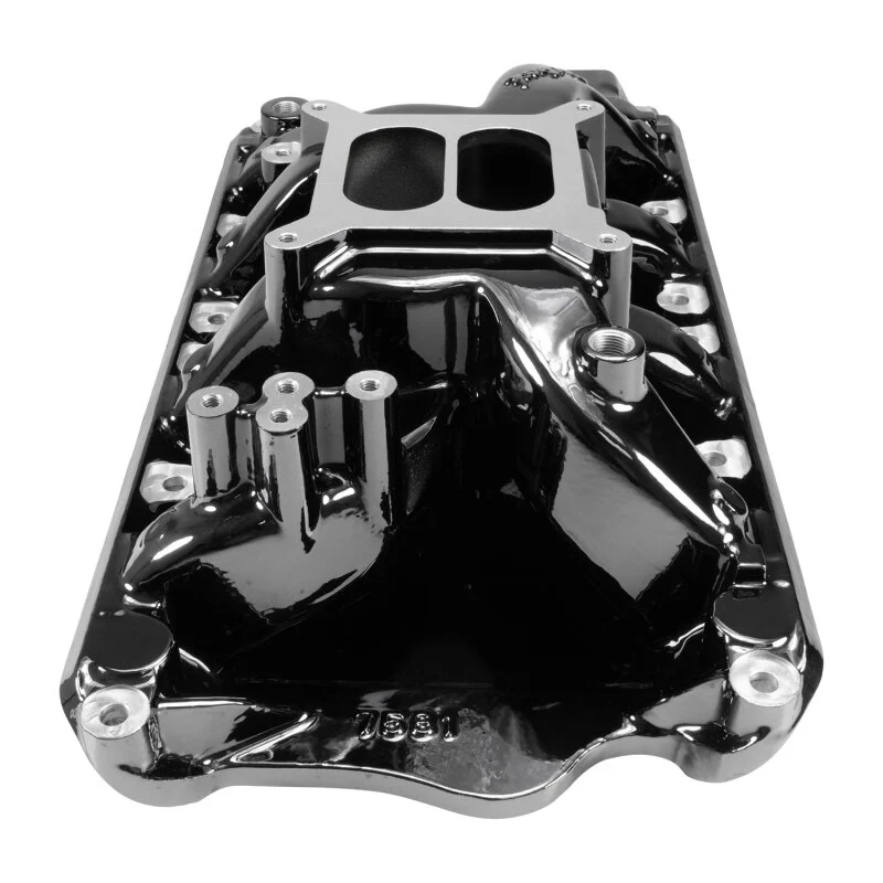 Edelbrock RPM Air-Gap Small Block Ford 351W Intake Manifold - Black Plasma Finish - Image 5