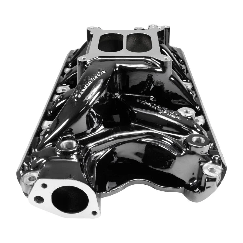 Edelbrock RPM Air-Gap Small Block Ford 351W Intake Manifold - Black Plasma Finish - Image 6