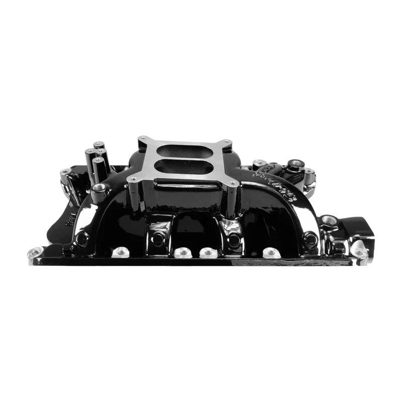 Edelbrock RPM Air-Gap Small Block Ford 351W Intake Manifold - Black Plasma Finish - Image 7
