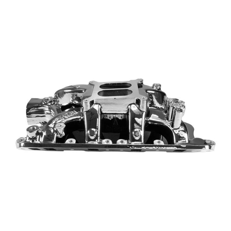 Edelbrock RPM Air-Gap Small Block Ford 351W Intake Manifold - Chrome Plasma Finish - Image 6