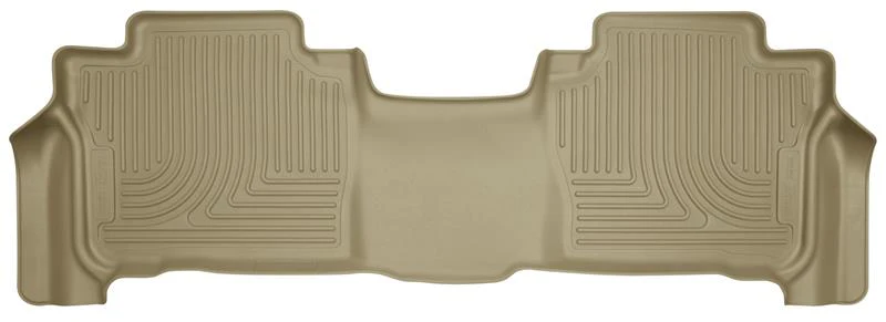 Husky Liners 13-16 Lexus LX570 / 13-16 Toyota Land Cruiser WeatherBeater 2nd Row Tan Floor Liners - Image 2