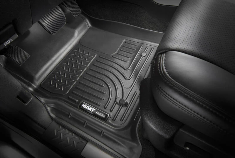 Husky Liners 13-16 Lexus LX570 / 13-16 Toyota Land Cruiser WeatherBeater 2nd Row Tan Floor Liners - Image 9