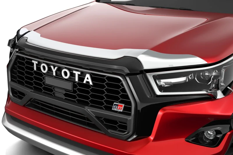 Husky Liners 20-26 Toyota Hilux Aeroskin Hood Protector - Chrome - Image 2