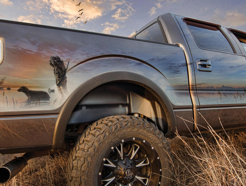 Husky Liners 2017 Ford F-250 Super Duty / 2017 Ford F-350 Super Duty Black Rear Wheel Well Guards - Image 4