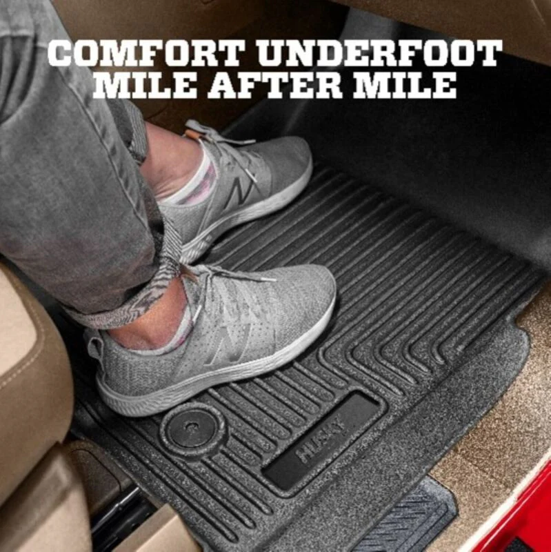 Husky Liners 24-25 Toyota Tacoma Hybrid Weatherbeater Front & 2nd Seat Floor Liners - Black - Image 13