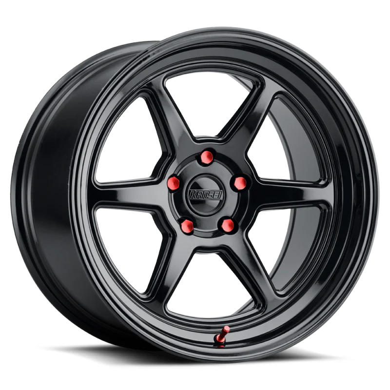 Kansei K14B Roku 18x9.5in / BLANK BP / 22mm Offset / 66.56mm Bore - Gloss Black