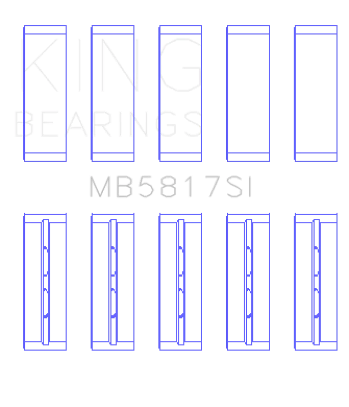 King Engine Bearings 04-12 Mitsubishi Colt Replacement Main Bearing Set - Image 2