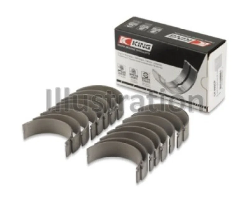 King Engine Bearings Ford 391Ci 32V Turbo V8/ O/S Housing .002in Rod Bearings - Size +0.25mm
