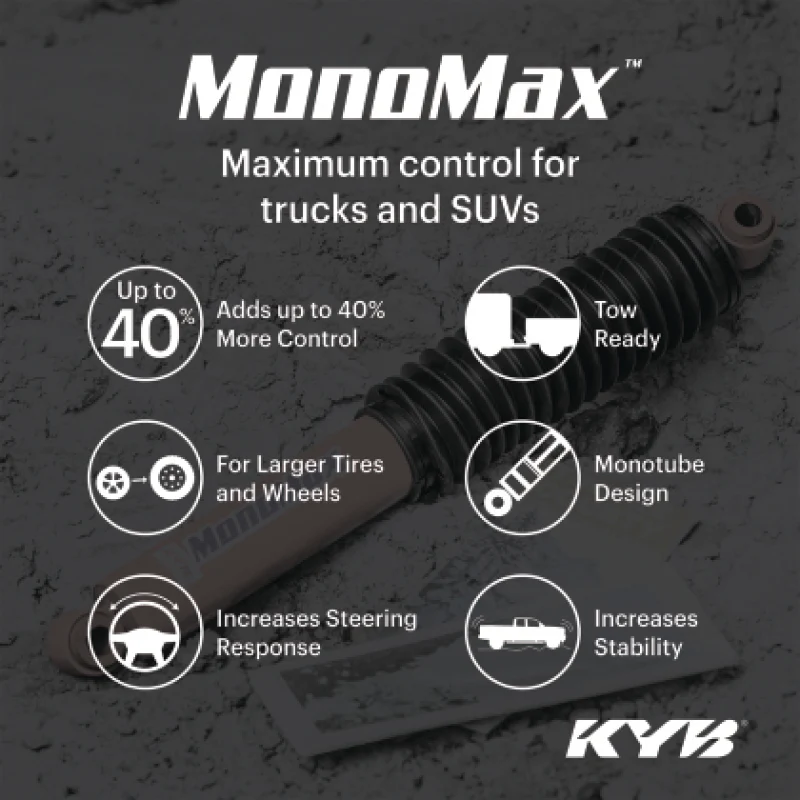 KYB 19-25 RAM 1500 w/ Off Road Susp. (w/o Air Susp.) (Exc. Rebel & TRX) MonoMax Gas Shock - Rear - Image 2
