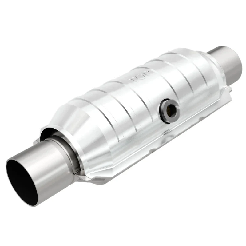 MagnaFlow Conv Univ 2.25in Inlet/Outlet Center/Center Round 11in Body L x 5.125in W x 15in Overall L - Image 3