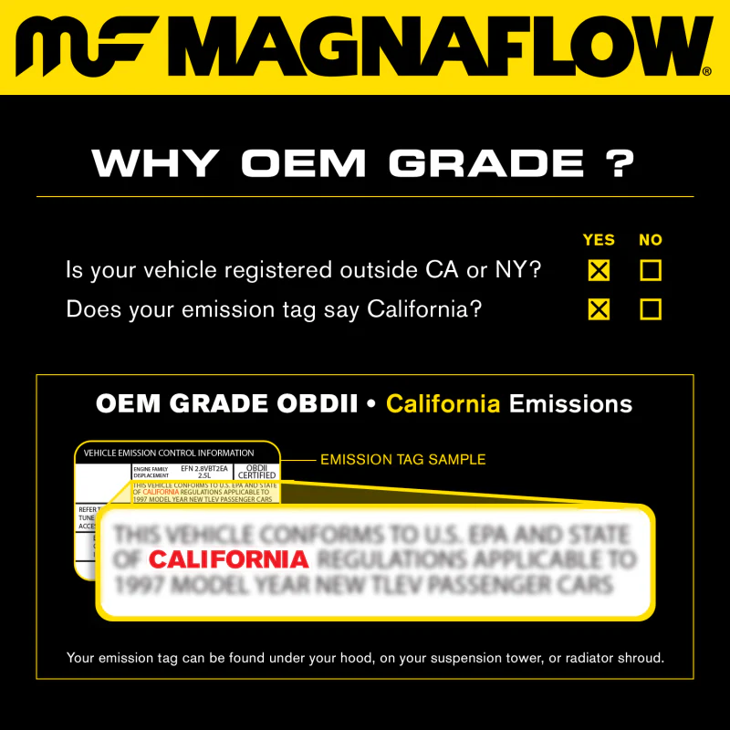 MagnaFlow Conv Univ 2.25in Inlet/Outlet Center/Center Round 11in Body L x 5.125in W x 15in Overall L - Image 43