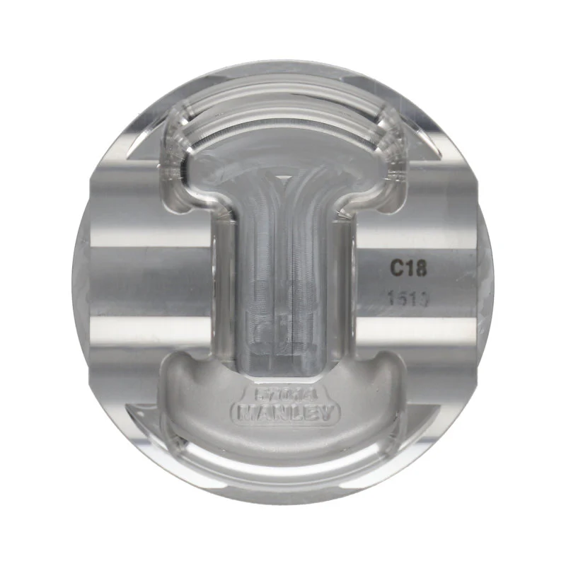 Manley Nissan GT-R 3.8L VR38DETT 99mm Bore 9.8:1 CR -2cc Dish Extreme Duty Piston Set w/ Rings - Image 3