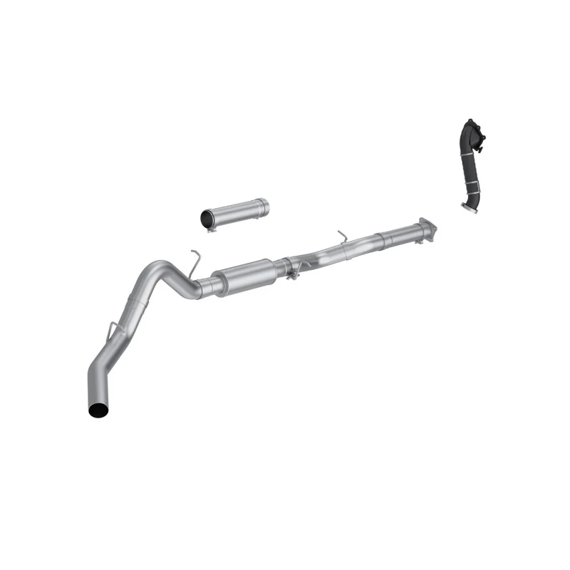 MBRP 01-04 Chevy Silverado / GMC Sierra 2500/3500HD 4in OD CatBack Single Side Exit w/ Downpipe - AL