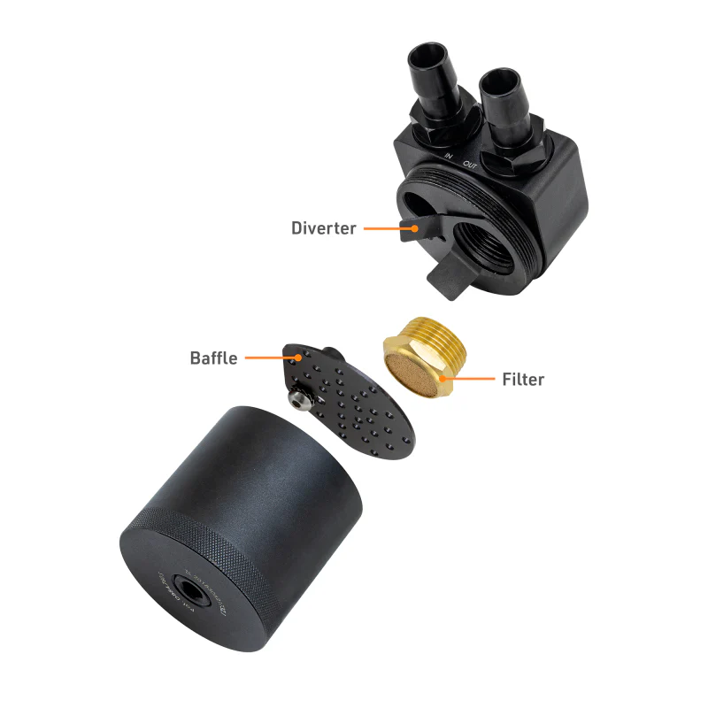 Mishimoto 2025+ RAM 1500 3.0L Hurricane Baffled Oil Catch Can Kit - Black - Image 4