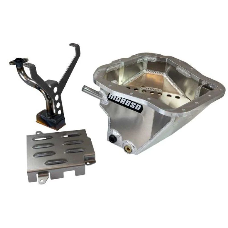Moroso Subaru EJ20/EJ22/EJ25 Wet Sump 6qt 6-7/8in Deep Aluminum Oil Pan w/Pickup & Windage Tray - Image 2