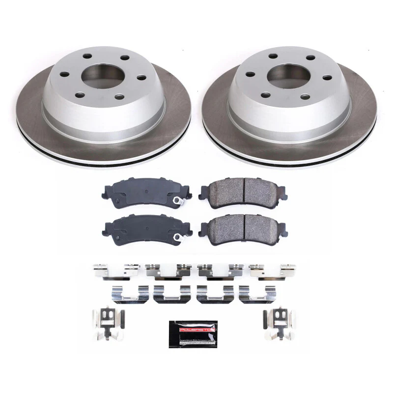 Power Stop 00-02 GMC Yukon XL 1500 Rear Semi-Coated Rotor Kit
