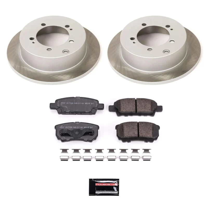 Power Stop 05-06 Mitsubishi Outlander Rear Semi-Coated Rotor Kit