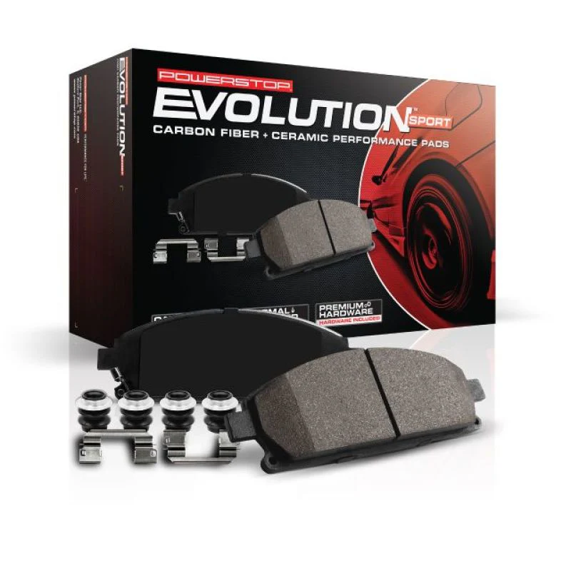 Power Stop 06-10 Hummer H3 Rear Z23 Evolution Sport Brake Pads w/Hardware - Image 2