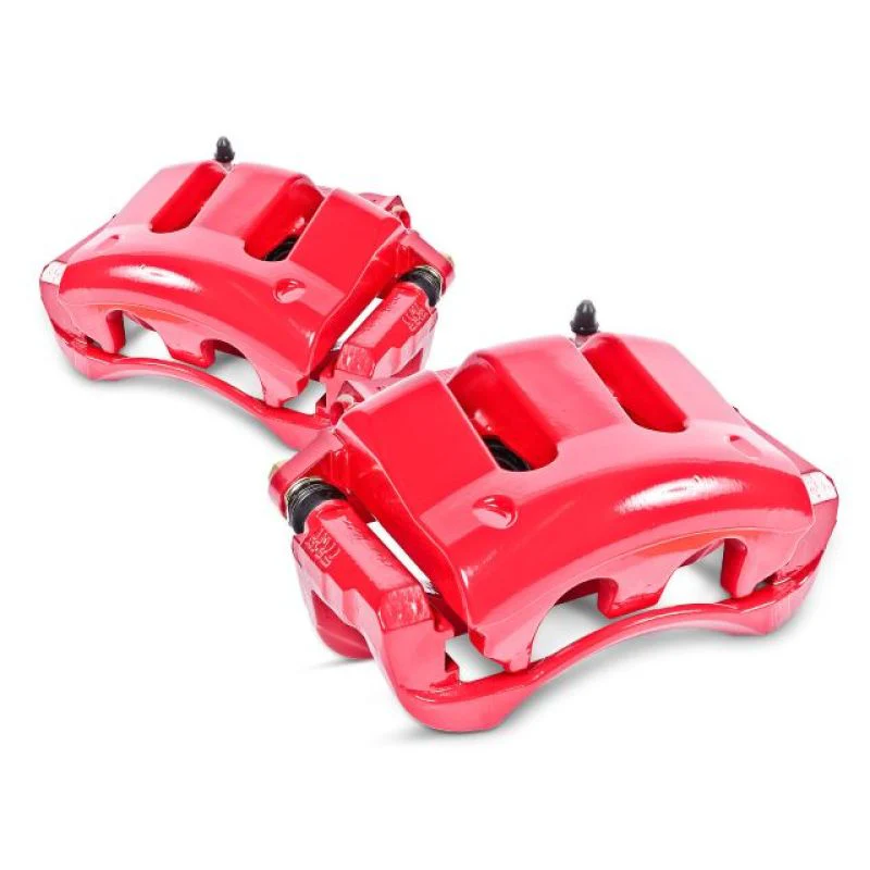 Power Stop 09-19 Nissan 370Z Front Red Calipers w/o Brackets - Pair - Image 2