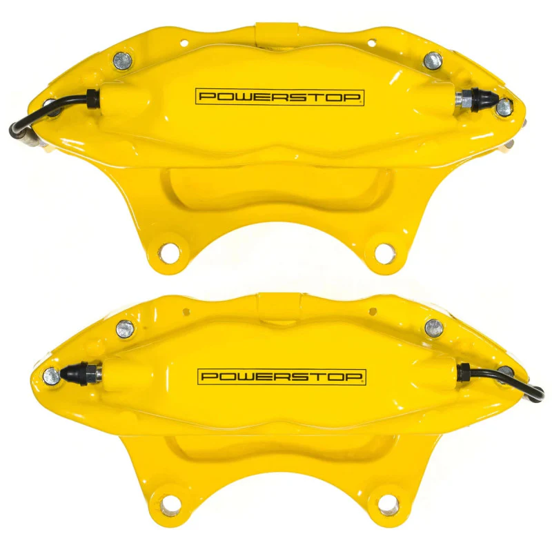 Power Stop 10-15 Chevrolet Camaro Front Yellow Caliper w/o Brackets (Pair)