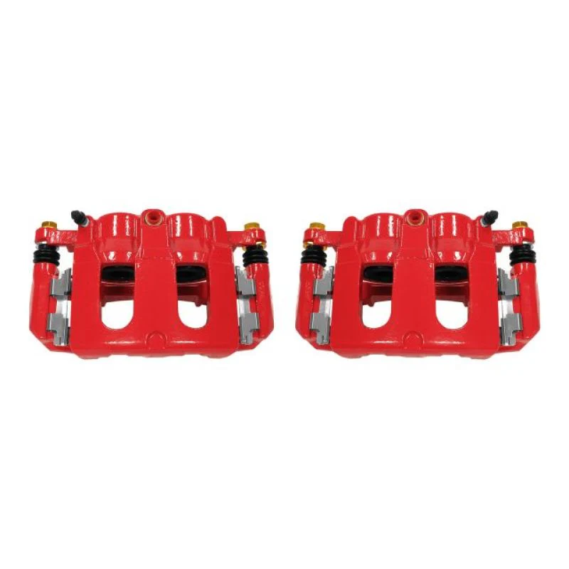 Power Stop 11-17 Ford Explorer Front Red Calipers w/Brackets - Pair
