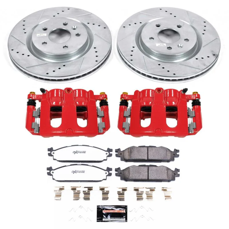 Power Stop 11-20 Lincoln MKT Front Z36 Truck & Tow Kit w/Cals